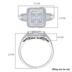 Luxuriant - Lab Grown Diamond (SI/G-H) Ring in Rhodium Overlay Sterling Silver 1.00 Ct._8314769_5