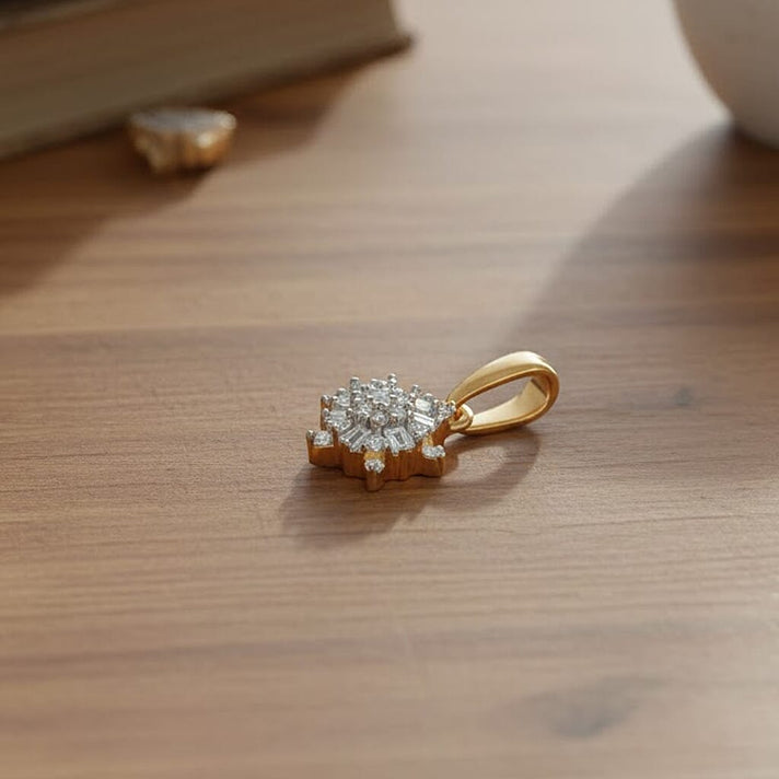 Luxuriant Lab Grown Diamond (SI/GH) Pendant in 18K Vermeil Yellow Gold Plated Sterling Silver 8314878 2