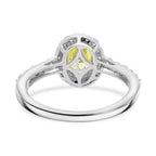 Luxuriant 950 Platinum Lab Grown SGL Certified (VS) Yellow Lab Grown & Lab Grown (VS/EF) Diamond Ring 2.00 Ct, Platinum Wt. 4.30 Gms._8314992_4