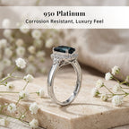 Rhapsody 950 Platinum AAAA Indicolite White Diamond EF, VS Main Stone With Surrounding Stone Ring, Platinum Wt.5.08 Gms  1.370  Ct._8316355_3