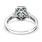 Rhapsody 950 Platinum AAAA Indicolite White Diamond EF, VS Main Stone With Surrounding Stone Ring, Platinum Wt.5.08 Gms  1.370  Ct._8316355_6