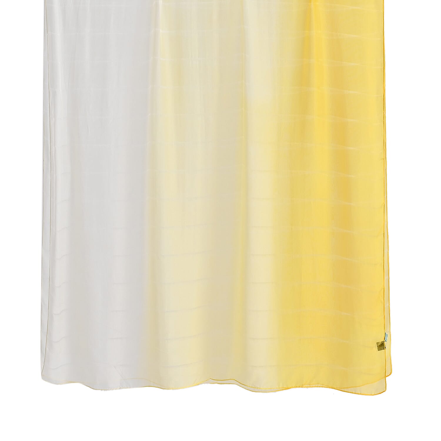 La Marey 100% Mulberry Silk Yellow Ombre Scarf (106 x 195cm) V32514305 7