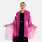 La Marey 100% Mulberry Silk Scarf (177 x 110 cm) - Pink_8319337