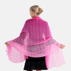 La Marey 100% Mulberry Silk Scarf (177 x 110 cm) - Pink_8319337_1