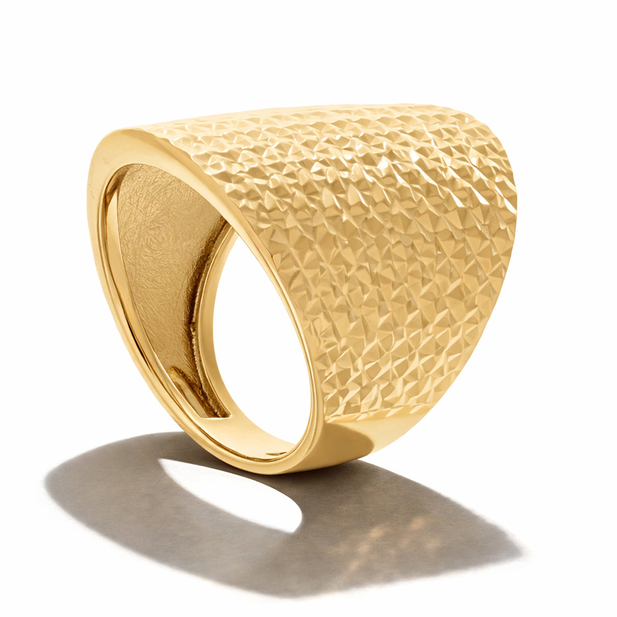 Maestro Collection - 9K Yellow Gold Diamond-Cut Dome Ring 8319356 0