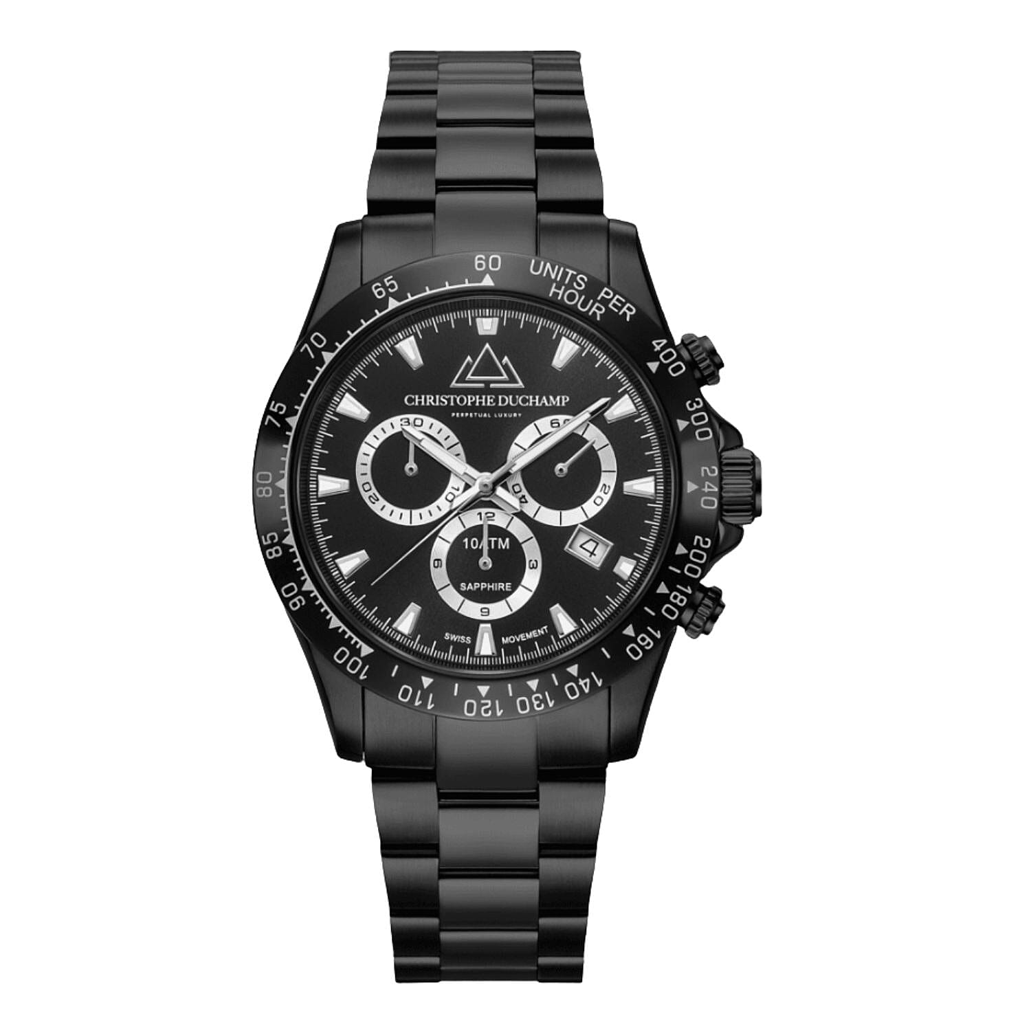Christophe Duchamp Quartz Mens Watch in Stainless Steel - Silver 8319444 0