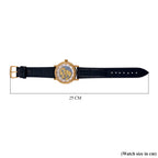 GENOA TIME LIMITED EDITION Dragon Series 3ATM WR Mother Of Pearl Dial & Gold Case Watch with Austrian Crystal Accents & Blue Leather Strap Presented in a Gift Box_8319726_7