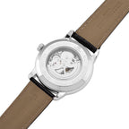 WILLIAM HUNT Automatic Movement 5 ATM Water Resistant Watch With Skeleton Display, Exhibition Back & Black Leather Strap Presented in a Gift Box_8319741_7
