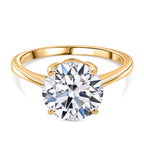 NY Close Out - Luxuriant 14K Yellow Gold SGL Certified (VS/EF) Lab Grown Diamond Solitaire Ring 3.00 Ct._8320237