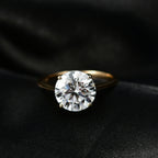 NY Close Out - Luxuriant 14K Yellow Gold SGL Certified (VS/EF) Lab Grown Diamond Solitaire Ring 3.00 Ct._8320237_2