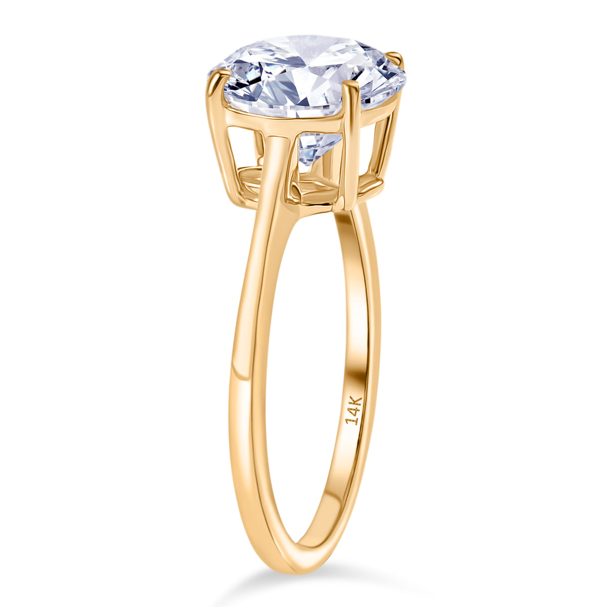 LUXURIANT 3 Ct. Lab Grown Diamond Solitaire Ring in 14K Gold, IGI Certified 8320237 4