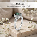 Rhapsody 950 Platinum AAAA Lagoon Tourmaline White Diamond EF, VS Main Stone With Side Stone Ring, Platinum Wt.5.42 Gms  1.543  Ct._8320402_3