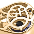 GP - 9K Yellow Gold AAA Tanzanite & Blue Sapphire Split Shank Halo Ring 1.20 Ct._8321501_7