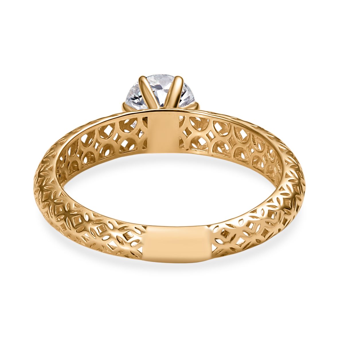 LUXURIANT 1 Ct. VS-EF Lab Grown Diamond Solitaire Ring in 9K Gold, SGL Certified 8321659 5