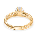 Luxuriant 9K Yellow Gold SGL Certified VS-E/F Lab Grown Diamond Solitaire Ring_8321660_4