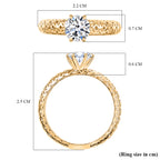 Luxuriant 9K Yellow Gold SGL Certified VS-E/F Lab Grown Diamond Solitaire Ring_8321660_5