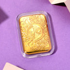 RACHEL GALLEY - 24K Yellow Gold Embossed Sun and Moon Foil (26x40.10 MM)_8321834_1