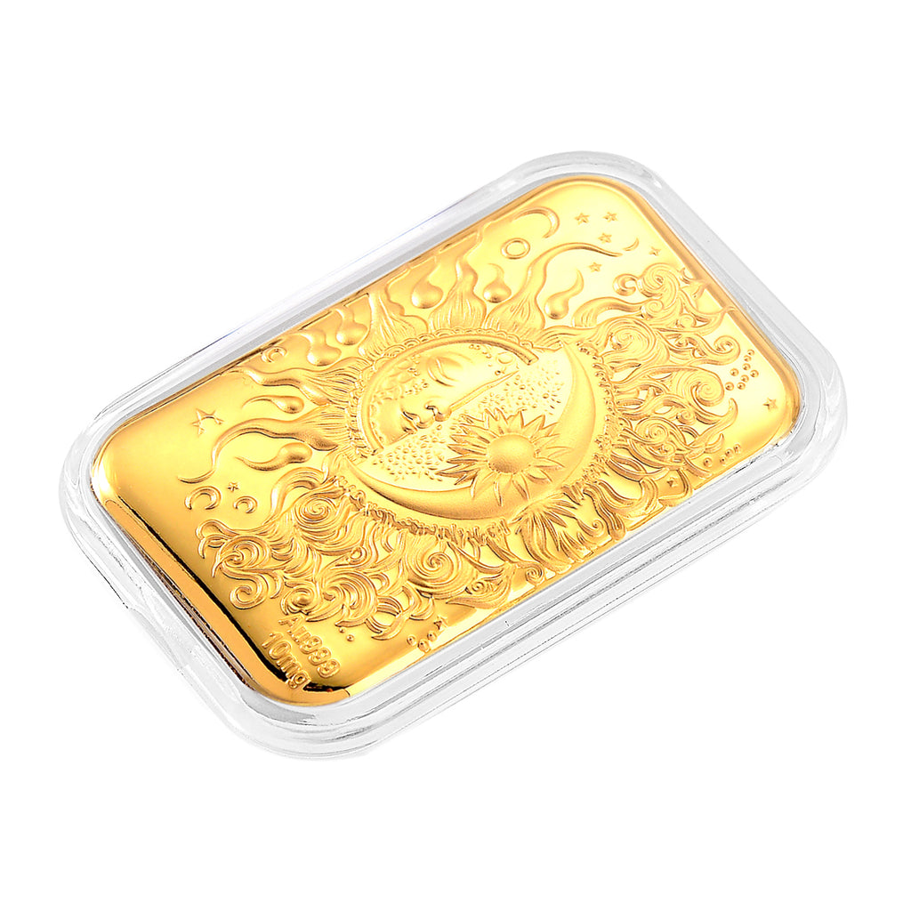 RACHEL GALLEY - 24K Yellow Gold Embossed Sun and Moon Foil (26x40.10 MM)_8321834_2
