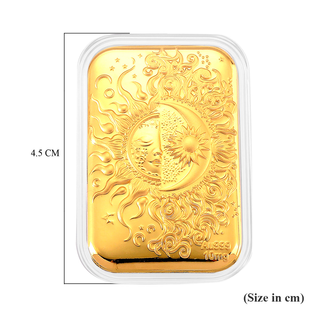 RACHEL GALLEY - 24K Yellow Gold Embossed Sun and Moon Foil (26x40.10 MM)_8321834_4