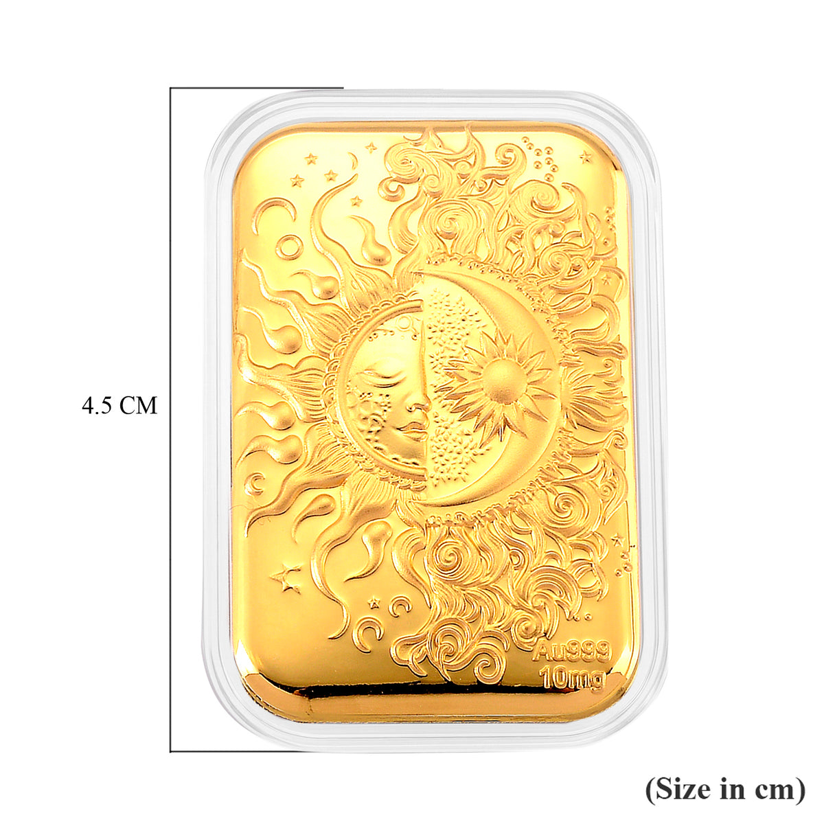 24K Yellow Gold Embossed Sun and Moon Foil (26x40.10 MM) 8321834 5