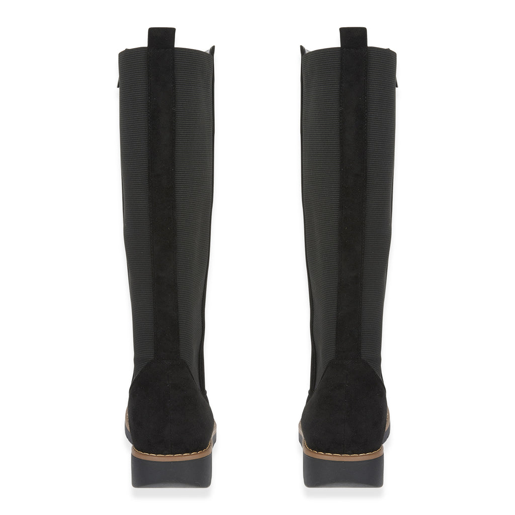 Emma Lisa Microfibre Long Leg Boots (Size 6) - Black_8321861_2