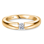 Luxuriant Lab Grown Diamond (SI/GH) Solitaire Ring in 18K Vermeil Yellow Gold Plated Sterling Silver_8322445