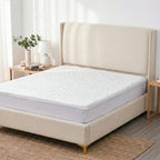 LIVMORE Silver-Infused Jacquard Waterproof Mattress Protector (King, 150 x 200cm) - White_8322480