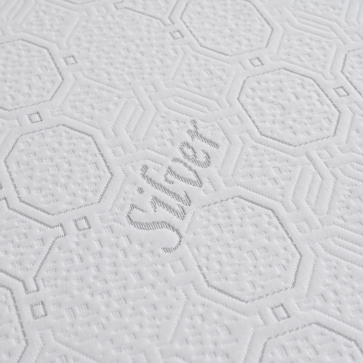 LIVMORE Silver Yarn Infused Jacquard Waterproof Mattress Protector (King, 150 x 200cm) - White V32525049 4