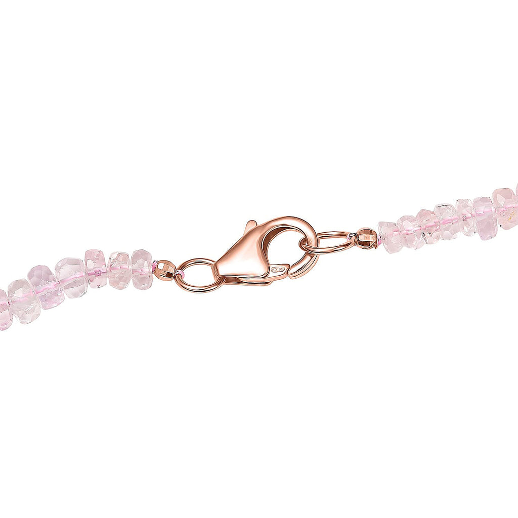 Luxoro 14K Rose Gold AAA Morganite Necklace (Size - 18), Gold Wt.0.82 Gms  110.000  Ct._8322512_5