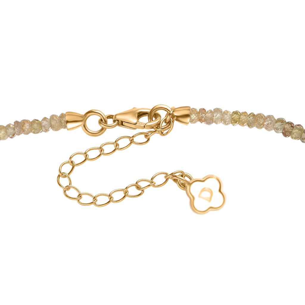 D'Joy Golden Zircon Necklace (Size - 18) in 18K YG VermeilSterling Silver  85.000  Ct._8322551_5
