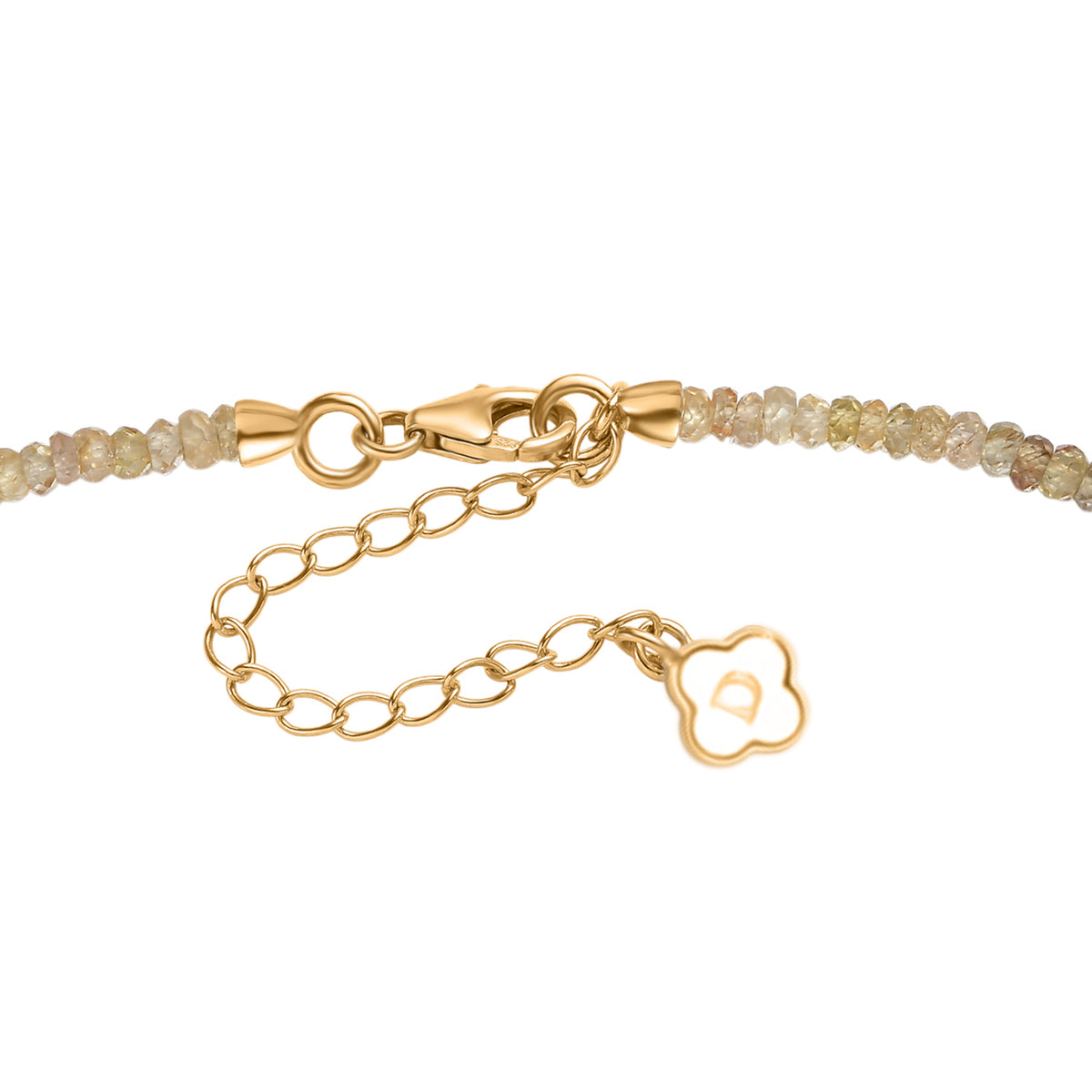Certified &amp; Appraised 85 Ct. D'Joy Golden Zircon Necklace (Size - 18) in 18K Yellow Gold Vermeil Sterling Silver 8322551 6