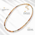 D'Joy Golden Zircon Necklace (Size - 18) in 18K YG VermeilSterling Silver  85.000  Ct._8322551_6