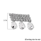 White Crystal Earring with Push Back_8322720_5