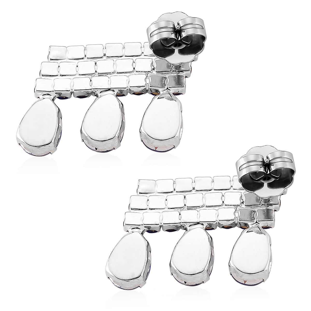 Blue Crystal Earring with Push Back 8322731 3