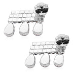 Blue Crystal Earring with Push Back_8322731