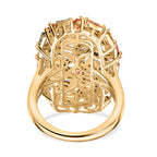 D'Joy Multi Sapphire Cluster Ring in 18K Vermeil Yellow Gold Plated Sterling Silver 6.65 Ct._8323150_4
