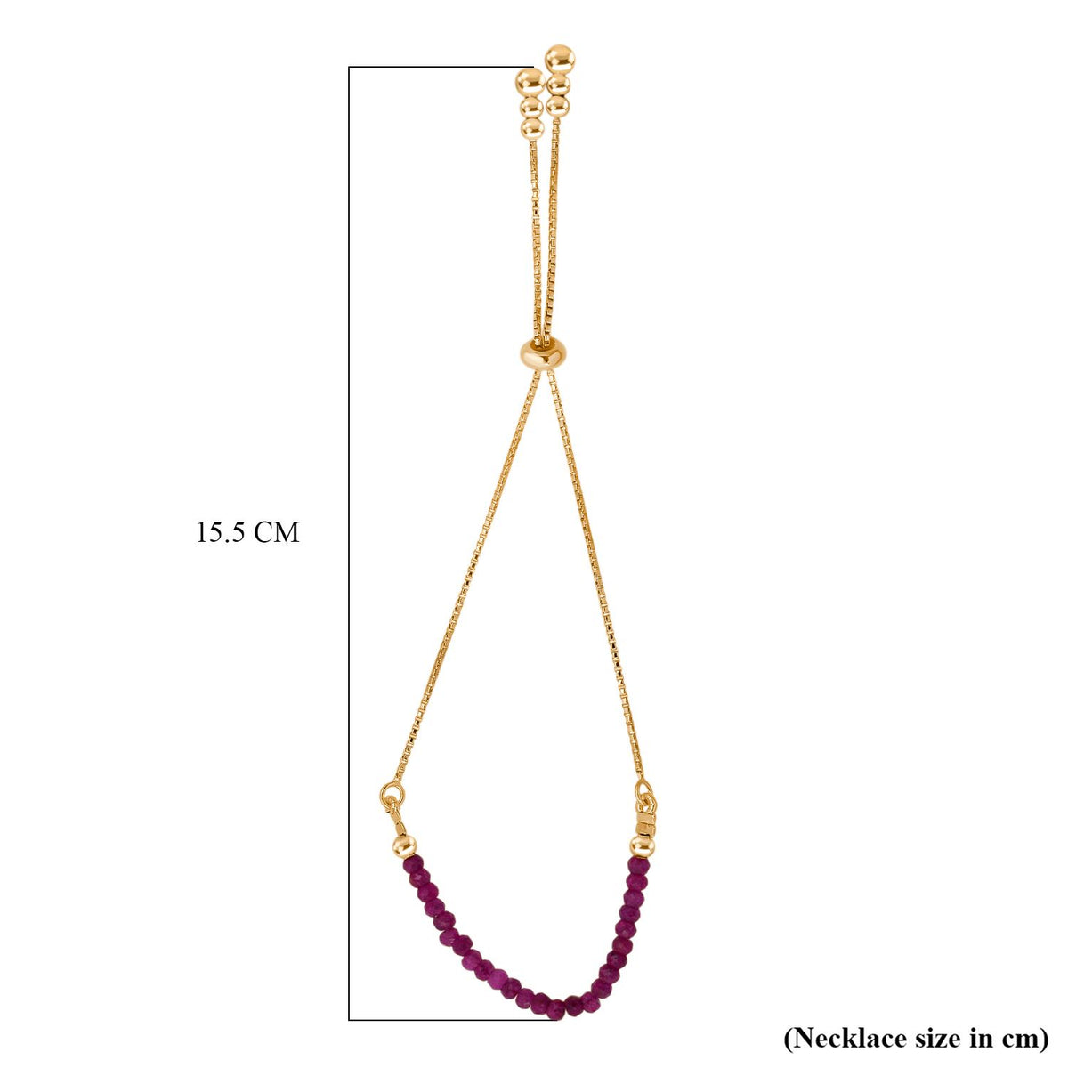 Ruby Bracelet (Size 6.5 - 8 Adjustable) in Yellow Gold Plated Sterling Silver 7.00 Ct. 8323647 5