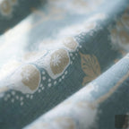 Livmore 4-Piece Microfiber Floral Print Bedding Set - inc. Duvet Cover, Fitted Sheet, and 2 Pillowcases (Double, 200 x 200) - Grey & Beige