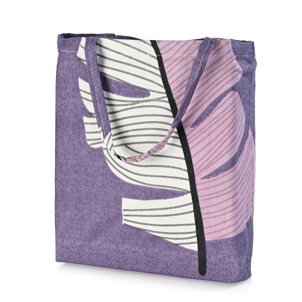 Livmore Set of 3 Printed Micro Fitted Sheets With 2 x Pillow Cases For Double Bed (Size 140x190x30Cm) - Light Purple &amp; Multicolour V32514377 5
