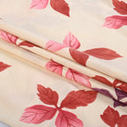 Livmore Set of 3 Printed Micro Fitted Sheets With 2 x Pillow Cases For Double Bed (Size 140x190x30Cm) - Cream & Rose Pink_8324249_6