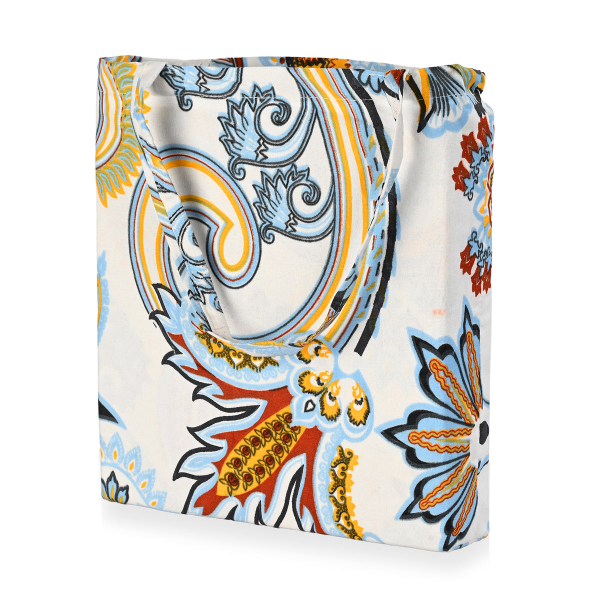 Livmore Set of 3 Printed Micro Fitted Sheets With 2 x Pillow Cases For Double Bed (Size 140x190x30Cm) - Blue White &amp; Multicolour V32513951 5