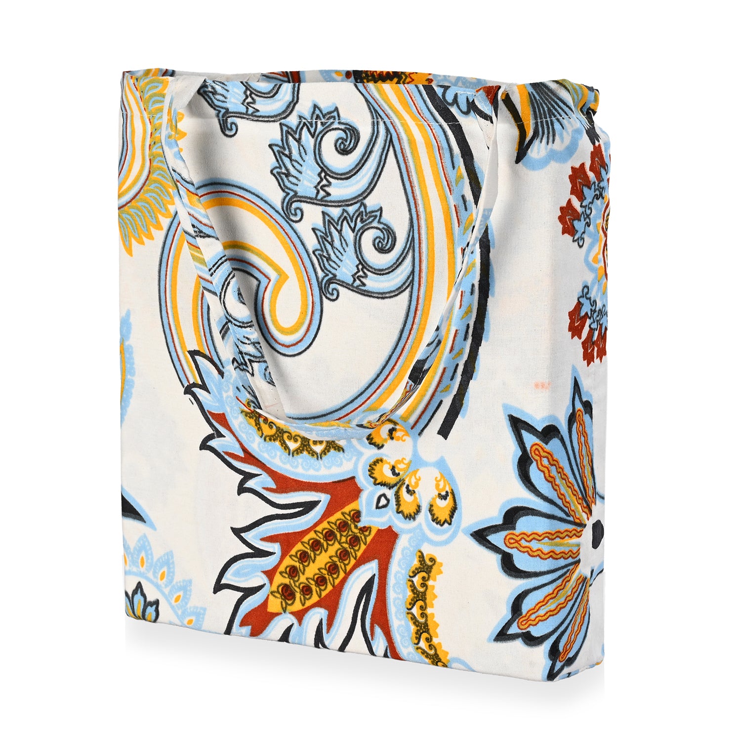 Livmore Set of 3 Printed Micro Fitted Sheets With 2 x Pillow Cases For Double Bed (Size 140x190x30Cm) - Blue White &amp; Multicolour V32513951 5