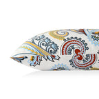 Livmore Set of 3 Printed Micro Fitted Sheets With 2 x Pillow Cases For Double Bed (Size 140x190x30Cm) - Blue White & Multicolour_8324253_5