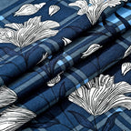 Livmore 4-Piece Floral Print Bedding Set - inc. Duvet Cover, Deep Fitted Sheet & 2 Pillowcases (Double, 200x200cm) - Navy_8324302_5