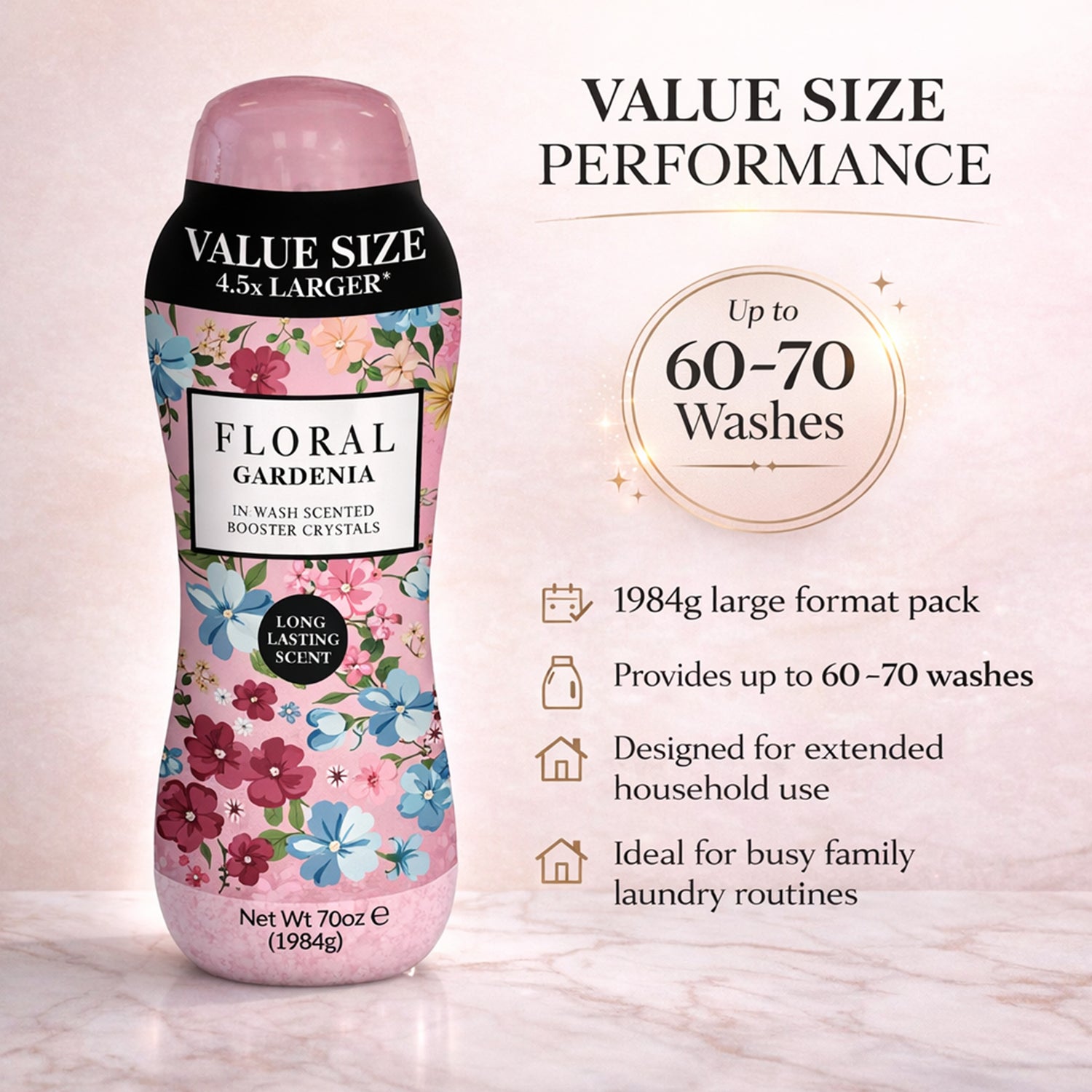 Floral Gardenia In-Wash Scent Booster (1984g) - Pink &amp; White V32534356 4