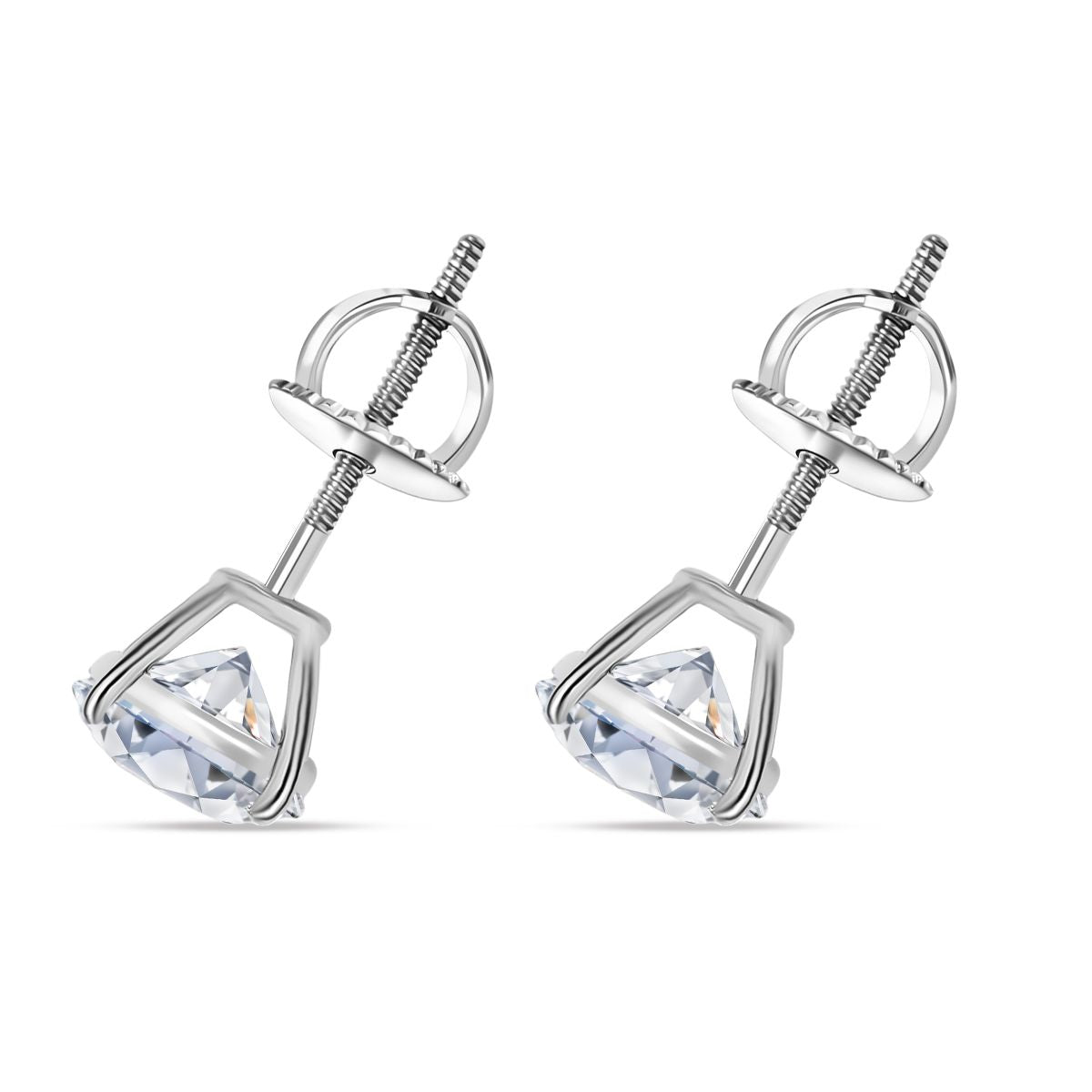 LUXURIANT 3 Ct. Lab Grown Diamond Solitaire Stud Earrings in 950 Platinum SGL Certified (VS-EF) 8324790 4