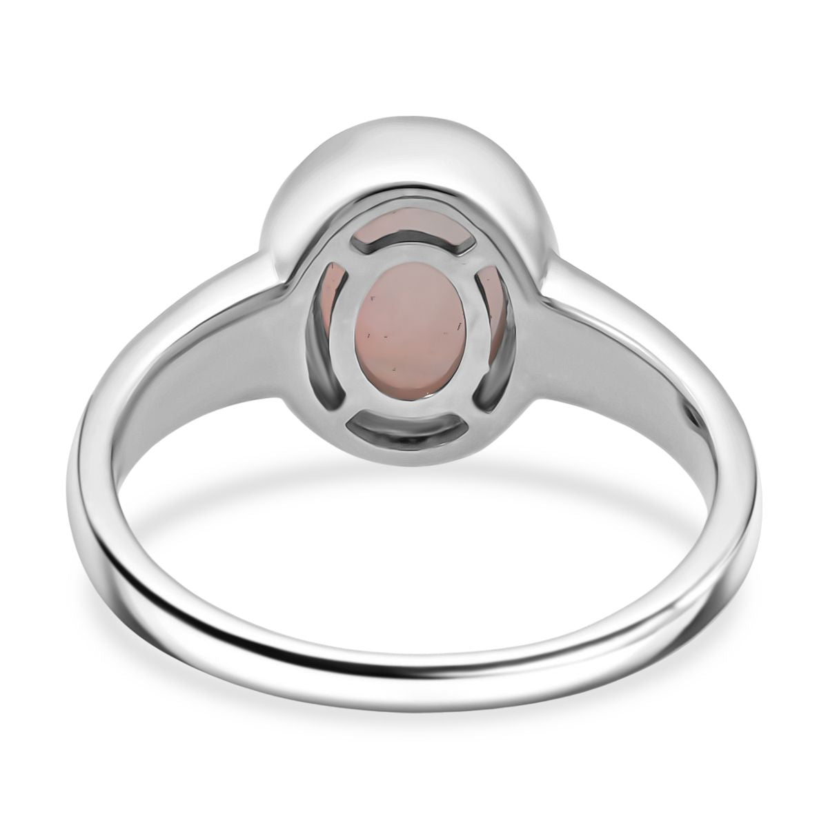 D'Joy 1.65 Ct. Ethiopian Oval Cut Solitaire Opal Ring in Rhodium Overlay Sterling Silver 8324846 5