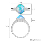 D'Joy Ethiopian Opal Ring in Rhodium Overlay Sterling Silver 1.65 Ct._8324846_5