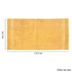 Livmore Set of 2 - Cotton Bath Sheets 550GSM (Size 88x172cm) - Mustard_8326084_5