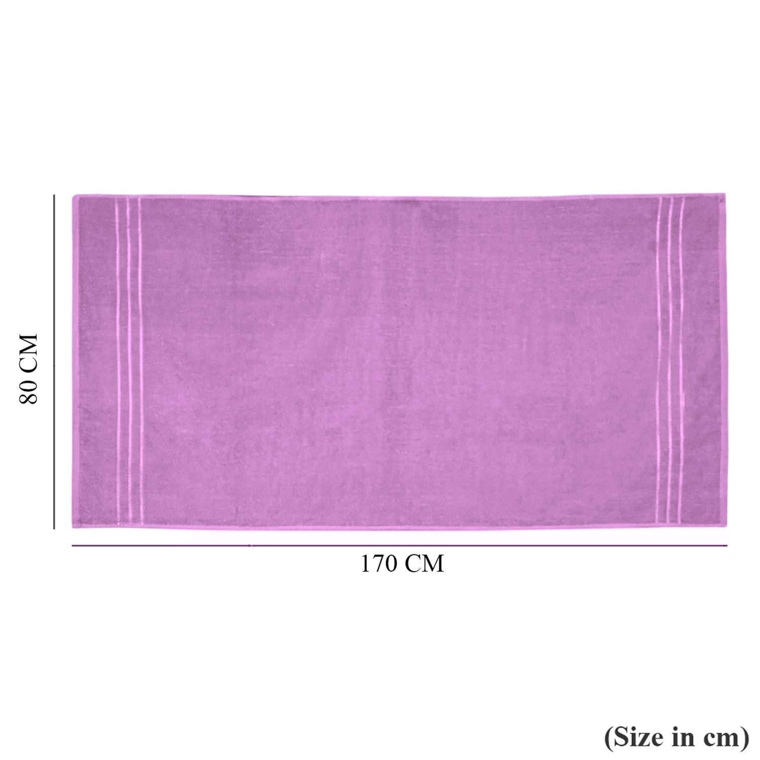 Livmore Set of 2 - Cotton Blend Bath Towel (Size 88x172cm) - Purple V32532630 6